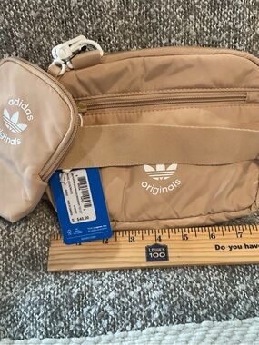 adidas Originals Beige/Tan Waist Bag with Detachable Pouch
